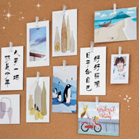 40 chiếc ghim trong suốt, phụ kiện trang trí bảng nỉ, ghim không làm hỏng ảnh, ghim cố định ảnh, bảng nỉ, ghim treo tường, bảng tin, sáng tạo DIY, ghim dễ thương A1