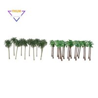 40 Chiếc Mô Hình Bàn Tay Dừa Cây / Mô Hình Phong Cảnh Nhựa Bố Trí Nhân Tạo Rừng Mưa Diorama