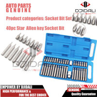 40 chiếc Star Spline Hex Allen Key Ổ cắm Bit Set 3 / 8 & 1 / 2 Ổ đĩa dài sâu