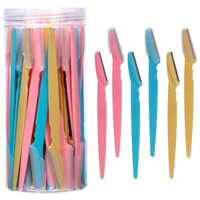 40 Dao Cạo Lông Mày và Dao Cạo Mặt dành cho Nữ và Nam, Máy Cắt và Cạo Lông Mày với Vỏ Bảo Vệ, An Toàn và Thân Thiện với Người Mới Sử Dụng