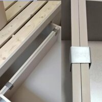 40 Đầu nối hình chữ U ống vuông mạ kẽm với kẹp sắt không hàn, đầu nối phần cứng, đầu nối cố định, vị trí mới