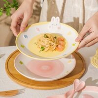 [40] Dĩa Sứ Tròn 8inch 3D