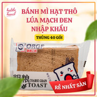 [40 gói] Bánh Mì Hạt Thô Lúa Mạch Đen Nhập Khẩu - Gói 30gr