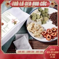 40 Gói Lọc Trà Hoa Cúc Túi Lọc, Trà Sen Lá Sen Kết Hợp Cúc Giảm Cân Giải Nhiệt, Giảm Căng Thẳng Ngủ Ngon