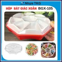 40 Hộp Bát Giác Có Ngăn Đựng Bánh Kẹo, Mứt Tết, Ô Mai, Thực Phẩm Khô, Hạt Ngũ Cốc
