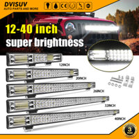 40 Inch Phong Cách Mới Led Lampu 3 Hàng LED Thanh Địa Hình Xe Tải Văn Cho Jeep Làm Việc Ánh Sáng Dải Dài đèn Trợ Sáng