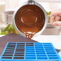 40 Khoang Vuông Caramel Kẹo Khuôn Silicon Cho Sô Cô La Truffles Khuôn Thạch Khay Đá T1i6