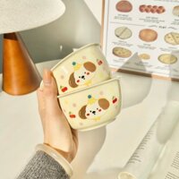 [40] Set 2 chén sứ Cún cherry