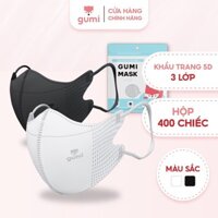 [400 CHIÊC] Khẩu trang 5D Gumi kháng khuẩn 5D Mask kháng bụi mịn, kháng giọt bắn