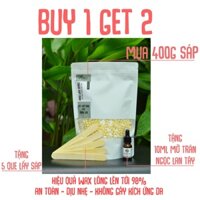 400gram sáp siêu bám lông mix sữa dừa (FREE 10ml mỡ trăn ngọc lan tây và 5 que lấy sáp)