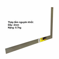 [400x600mm] Thước ke góc vuông Stanley 45-600, thép tấm dày 2mm, năng 0.7kg, góc được dập lỗ tròn hạn chế bị vênh méo