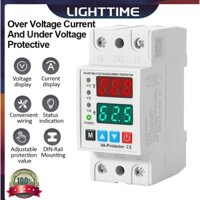 40a 63A Din Rail 230V Có thể điều chỉnh Bảo vệ quá áp và thiếu điện áp kép Bảo vệ rõ ràng Màn hình rơle Bảo vệ quá dòng