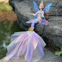 40cm Búp Bê Barbie Nàng Tiên Cá Đồ Chơi Công Chúa Cô Gái Phong Cách Mới 3D Mô Phỏng Búp Bê Trẻ Em Ngày Trẻ Em Quà Tặng Sinh Nhật