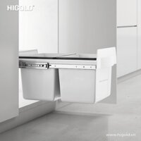 (40cm) Thùng rác HiGold 2 ngăn 307013 (30L)