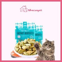 [40g] Bánh Cá Biscuits Catnip Giảm Búi Lông Cho Mèo