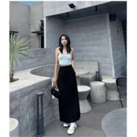 [40kg-110kg] Chân váy suông dáng dài xẻ sườn