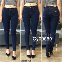 [40kg~90kg QUẦN JEAN DÀI BIG SIZE NỮ màu xanh đạm lưng cao co dãn mạnh 1830 3947