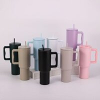 40oz Dung Tích Lớn Ống Hút Bình Nước Inox Hút Chân Không Tay Cầm Ngoài Trời Chai Nước Thể Thao