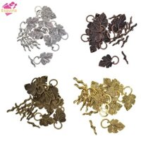 40x Móc khóa chuyển đổi lá nho nhiều màu để làm đồ trang sức, may thủ công