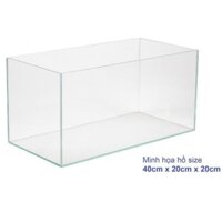 40x20x20cm Combo 5 tấm nhựa mica cứng trong suốt cắt sẵn làm hồ cá, chuồng hamster, hộp trưng bày...