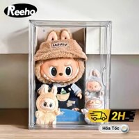 (40x25x30CM) Hộp Trưng Bày Mô Hình Labubu, Hộp Mica Trong Suốt Xe Hơi, Popmart - REEHO