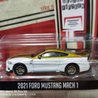 41150-e Green Light 1 / 64 2021 Ford Mustang 1 Mach Phiên bản hiệu suất Mô hình xe hợp kim