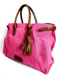 4137-Túi xách tay-RALPH LAUREN cloth tassel tote bag