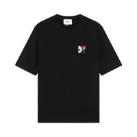 4238 Thời Trang Trái Tim Đỏ ok Thêu Thích Hợp Cho Nam Nữ Tay Ngắn