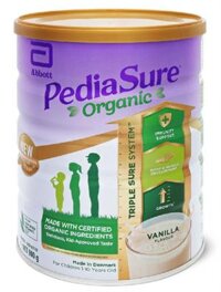 (426) PEDIASURE ORGANIC SỮA BỘT ÚC 850G VỊ VANI (1-10Y+) - Lon