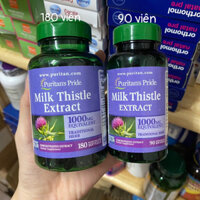 [4/27 BILL+AIR] Viên Uống Bổ Gan, Giải Độc Gan Puritan’s Pride Milk Thistle Extract 1000mg của Mỹ