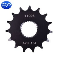 428 15T XG250 Bánh xích xe máy phía trước cho Yamaha Road XG250 Tricker 2005-2007 XT250 X Serrow3C5 XT250 X, Y, Z, A, B, D, E, F, G, H, J, K 2008-2019 YBR250 2007-2011