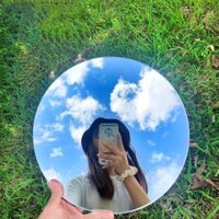 [4.3000 Lời khen ngợi của mọi người] Chất liệu thủy tinh độ phân giải cao Influencer Đạo cụ chụp ảnh ngoài trời Không khung Gương thật không đục lỗ Gương tự dán tường240323