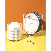 4387. Giá lưu trữ dụng cụ nhà bếp, tổ chức thoát nước bát đĩa, giá trưng bày bát đĩa phong cách Bắc Âu