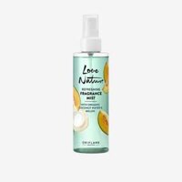43956 Oriflame – Xịt thơm toàn thân Oriflame Love Nature Refreshing Fragrance Mist with Organic Coconut Water and Melon hương nước Dừa và Dưa Lưới hữu cơ tưới mát