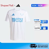 [4.4- VOUCHER 150k]Áo Thun Graphic Messi Kèm Tên Và Số Áo adidas Nam trắng JJ1418