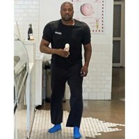 44AS YEEZY x G  x BLCG Three-Party Joint Name Kanye Dyed Heavy Washed Old Joint-Name Overalls Cotton