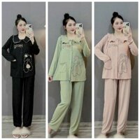 (45-110kg)Bộ đồ bầu và sau sinh bigsize chất thun tăm