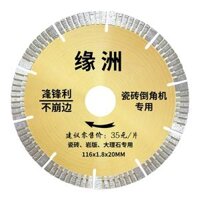 45 độ gốm sứ vát cạnh máy đặc biệt lưỡi cắt 120 lưỡi mài cạnh 116 điện để bàn máy cắt gốm lưỡi cưa lưỡi cắt gạch 150mm Lưỡi cắt gạch