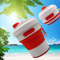 450 ml Silicone Có Thể Gập Lại Cốc Nước Có Thể Thu Vào Quà Tặng Kinh Doanh Du Lịch Di Động Răng Cốc In logo