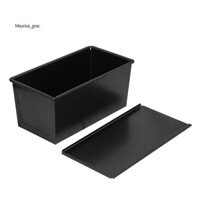 450g Thép Carbon Bánh Mì Chảo Có Nắp Bánh Mì Nướng Khuôn Nắp Hạng Nặng Chuyên Nghiệp Chảo