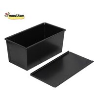 450g Thép Carbon Bánh Mì Chảo Có Nắp Bánh Mì Nướng Khuôn Nắp Hạng Nặng Chuyên Nghiệp Chảo