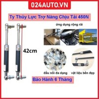 [450N-42cm] Bộ 2 ty ben thanh chống thủy lực, ty cốp capo ô tô chịu tải 45kg dài 42cm