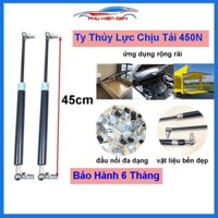 [450N-45cm] Bộ 2 ty cốp ô tô thanh thủy lực chống cửa chiều dài 45cm chịu tải 45kg-450N đầu kết nối đa dạng