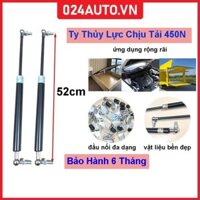 [450N-52cm] Bộ 2  ty cốp ô tô thanh thủy lực chống cửa chiều dài 52cm chịu tải 45kg-450N đầu kết nối đa dạng