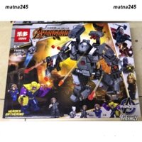 [459 CHI TIẾT-HÀNG CHUẨN] BỘ đồ giải trí XẾP HÌNH MECH HULK LEGO Người Sắt, LEGO Iron man, Lego Hulkbuster Đen