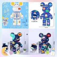 (45cm) Mô hình bearbrick phiên bản vũ trụ ( tặng búa + đèn + 1mini)