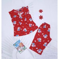 [45kg - 80kg] Đồ Bộ Măc Nhà, Đồ Bộ Nữ Lửng Tole (Lanh) 2 Da Tay Cánh Tiên Bigsize