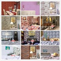 45x1000 Giấy Dán Tường Giả Gạch Chống Thấm Nước