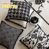 45x45 gối sofa vuông Đen Phong Cách Retro Gối Đệm Sofa Gối Thích Hợp Cho Phòng Khách Sofa Giường