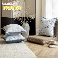 45x45 gối sofa vuông Jacquard Thủ Công Màu Xanh Gối Đệm Ins Phong Cách Sang Trọng Sofa Ném Gối Thích Hợp Để Trang Trí Nhà Phòng Khách Sofa Giường
